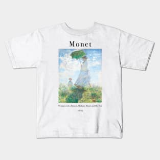 Claude Monet Parasol Kids T-Shirt